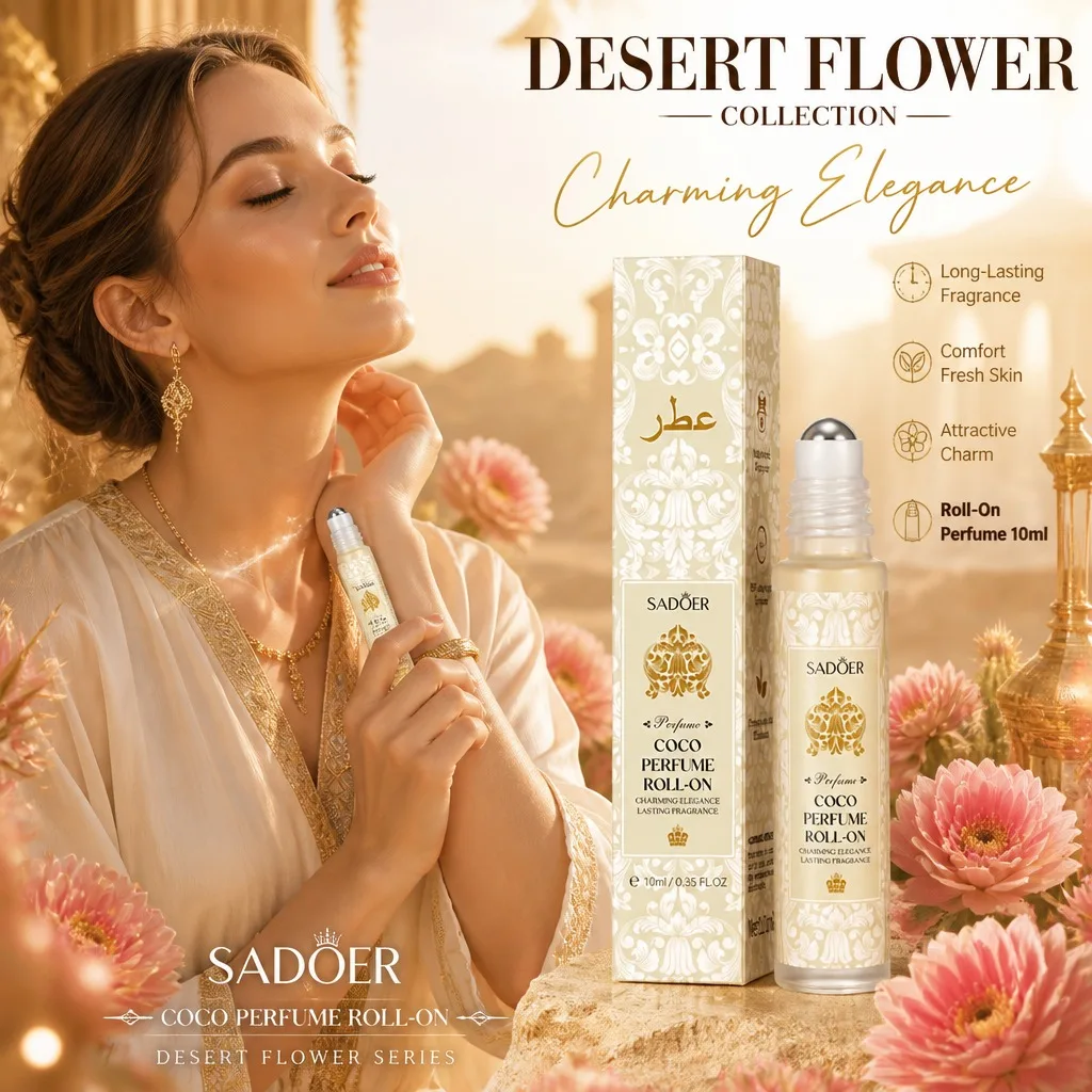 

Desert Flower Series Roll on Body Perfume Body Perfume Long Lasting Floral Fragrance Fresh Fragrance Suitable for All Day Use