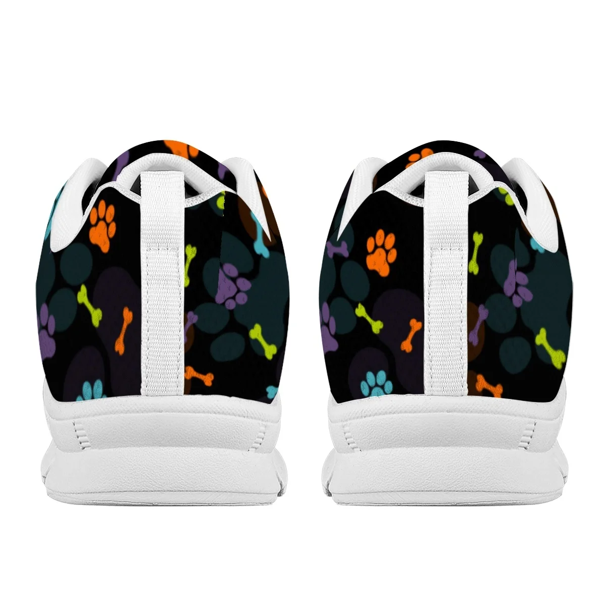 INSTANTARTS Autumn Comfort Sneakers Smiling Chihuahua Dog Paw Pattern Non-Slip Flat Shoes for Women for Dog Lovers Zapatos Mujer