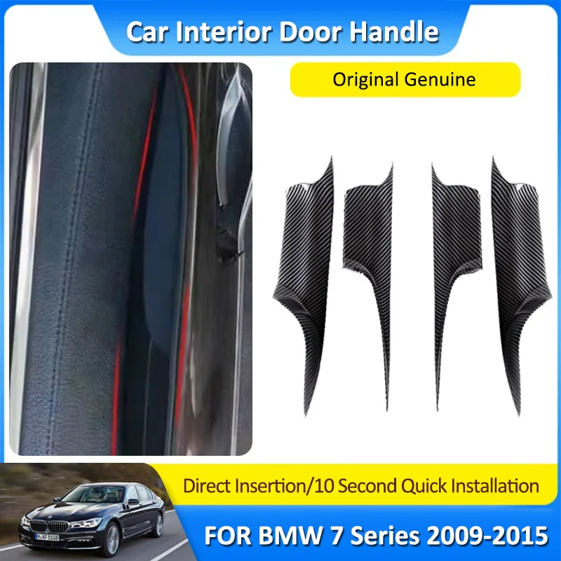 

4 Pcs Fit For 2009~2015 for BMW 7 Series F01 F02 Car Door Interior Inner Handle Pull Carrier Cover51419115501& 0251429151211