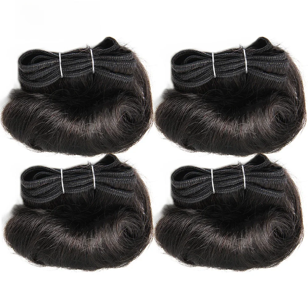 Brazylijskie kręcone włosy splot wiązki 100% ludzki włos 4 wiązki Afro 1B 30 bordowe wiązki Przedłużanie włosów 5 5 6 7 cali Remy Hair — zdjęcie 2