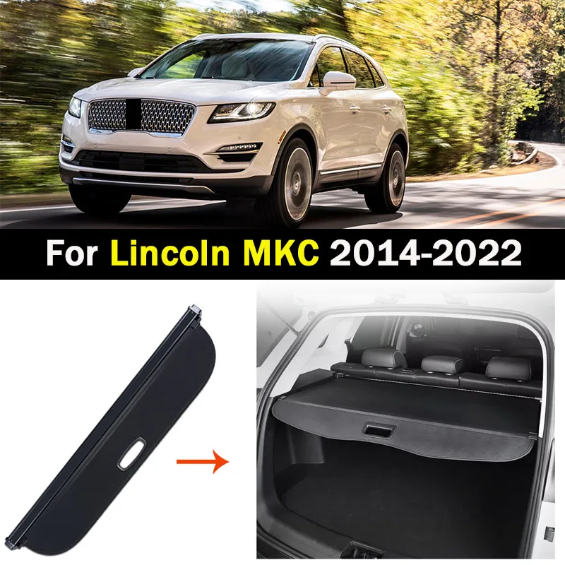 

Задняя крышка багажника автомобиля для Lincoln MKC 2014 2015 2016 2017-2022, защитный козырек для хранения багажа, коврик для штор, перегородка