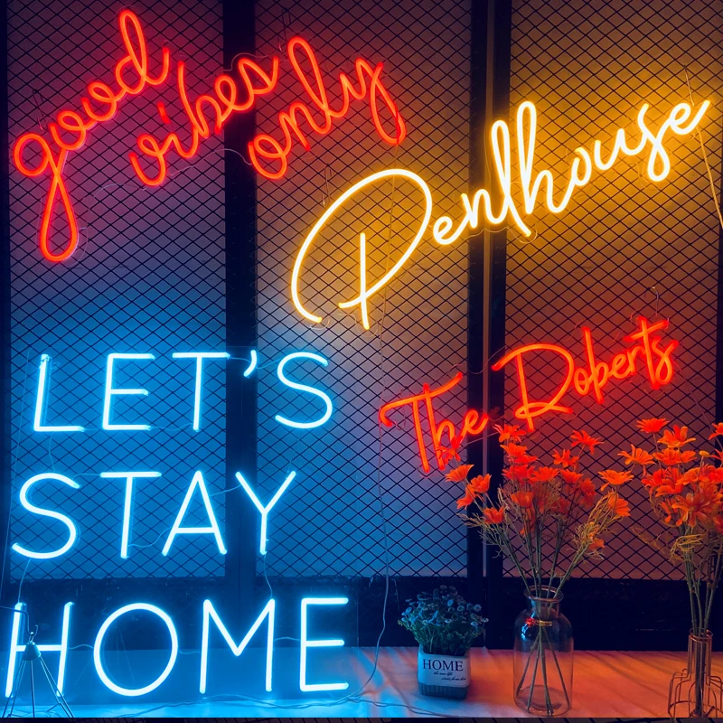 Neon Sign Custom 12 Colors Led Night Light Kawaii Room Decor Wall Bedroom Wedding Gaming Signboard DIY Japanese Anime