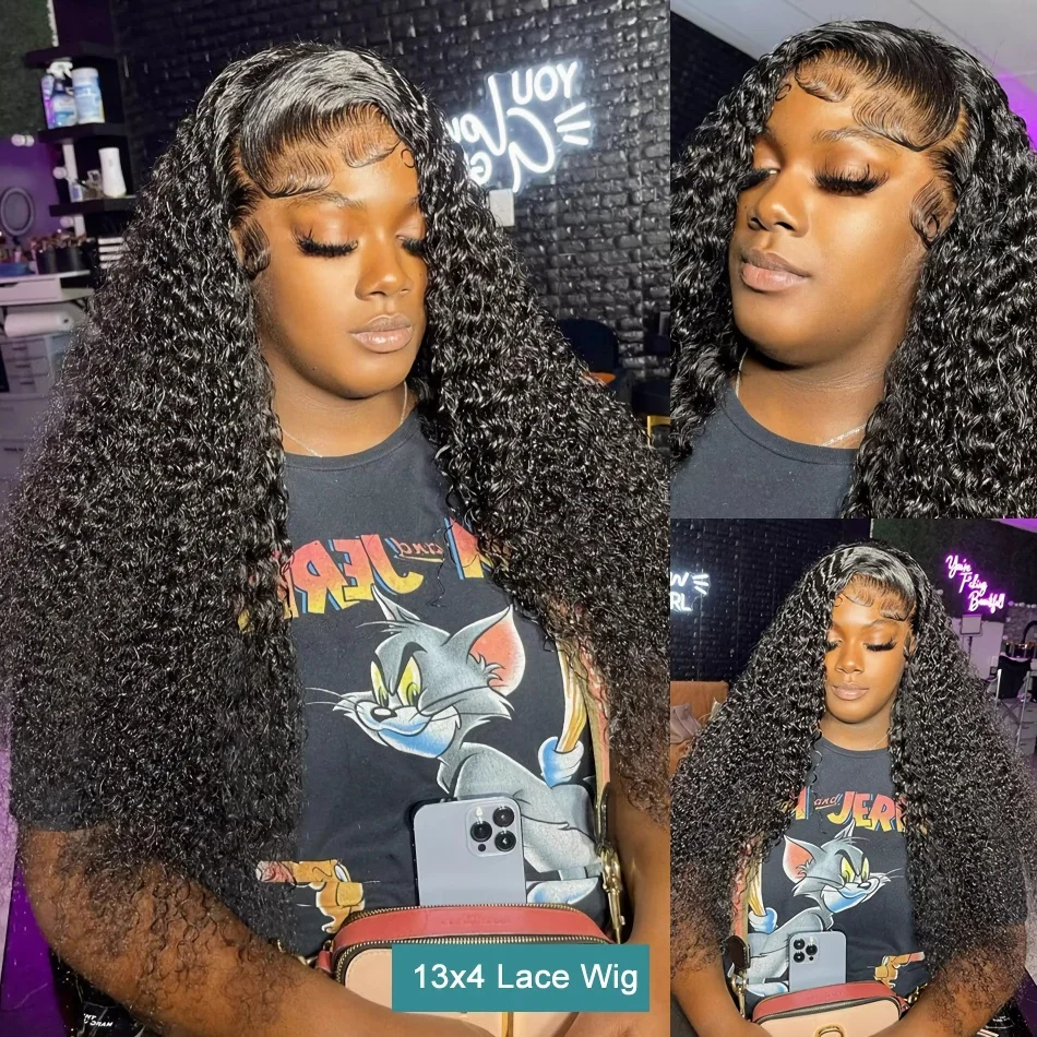 Hd Lace Front Pruik Water Wave Short Curly 13X6 Transparante Frontale 100% Human Hair Pruiken Braziliaanse Pruiken 30 Inch Voor Vrouwen Keuze