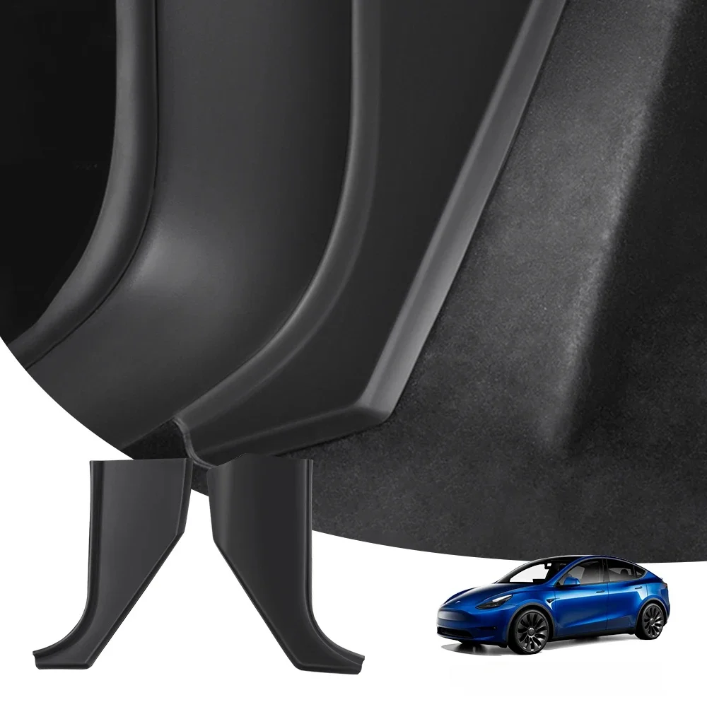 YZ For Tesla Model Y Juniper 2021-2025 Center Console Side Wall Anti-kick Protector Cover Car TPE Rest Pedal Side Guard Pad