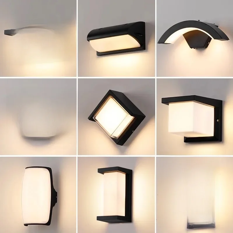 Applique Murale LED Imperméable Conforme à la Norme IP65, Luminaire d'Extérieur, Idéal pour un Jardin, un délégations ou une Véranda, AC 220/12/24V, 20W