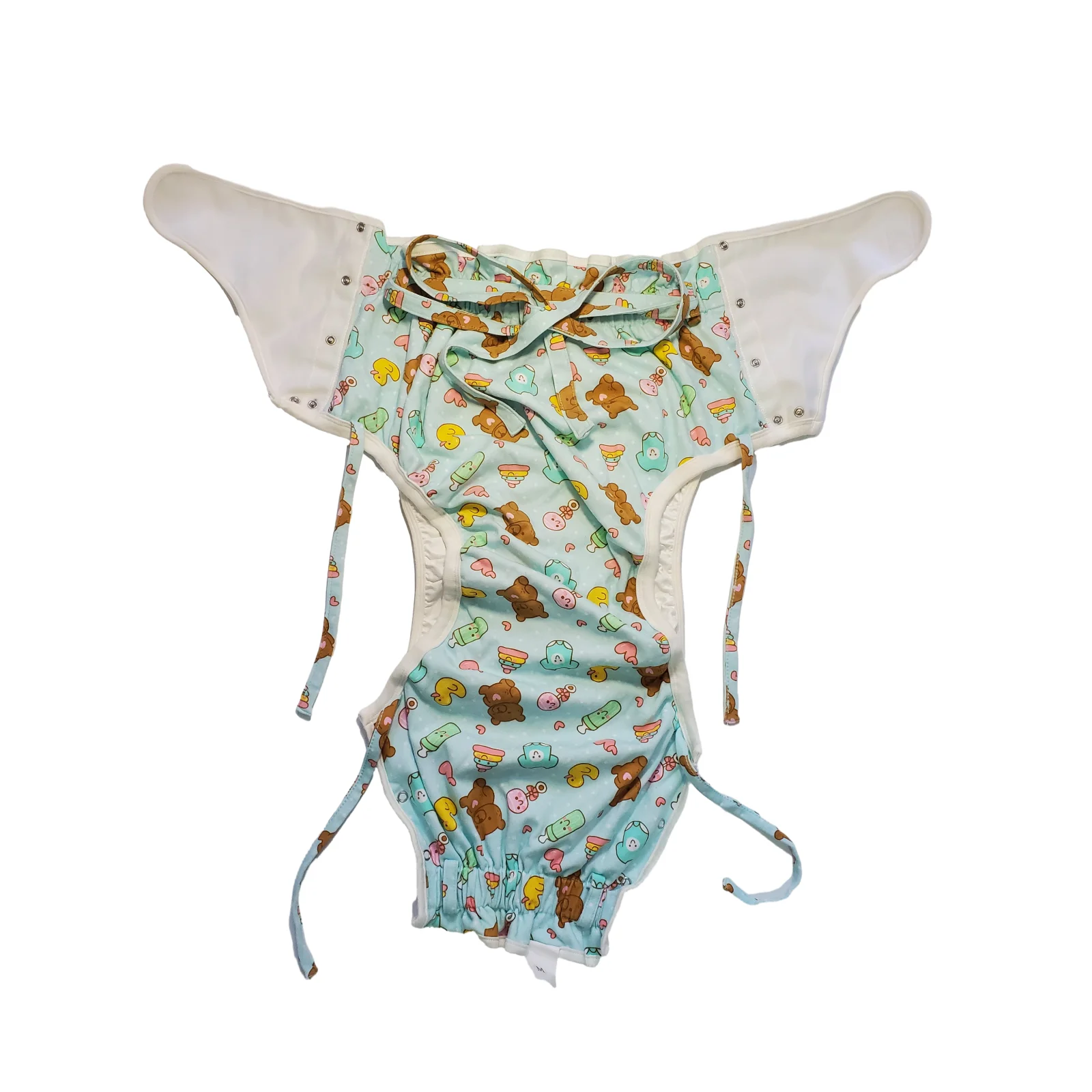 Pannolino per adulti in tessuto fatto a mano ABDL fascia per pannolini impermeabile per incontinenza Cosplay Sissy Boi mutandine Resuable Super