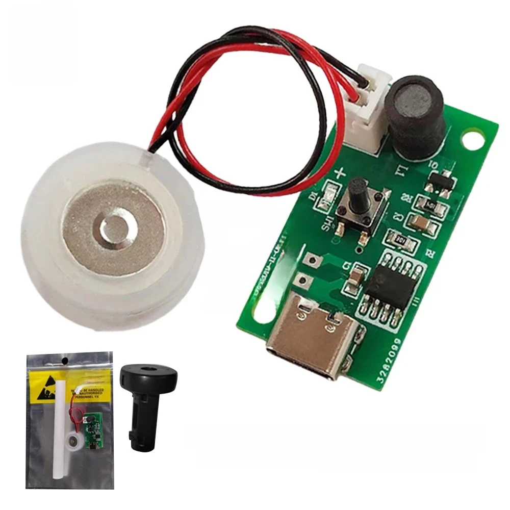 Ultradźwiękowy atomizator 20mm 113KHz mgiełka Atomizer DIY nawilżacz z PCB DC3-12V Mini moduł nawilżacza USB — zdjęcie 2