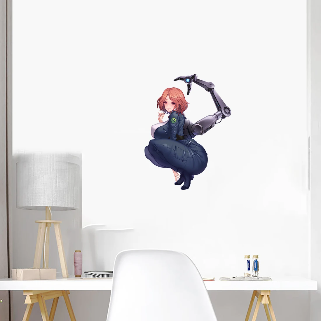 CK488 Sexy Red Haired Lady Fate Hot Game Last Origin PVC Waterproof Anime Sticker Self Pasting