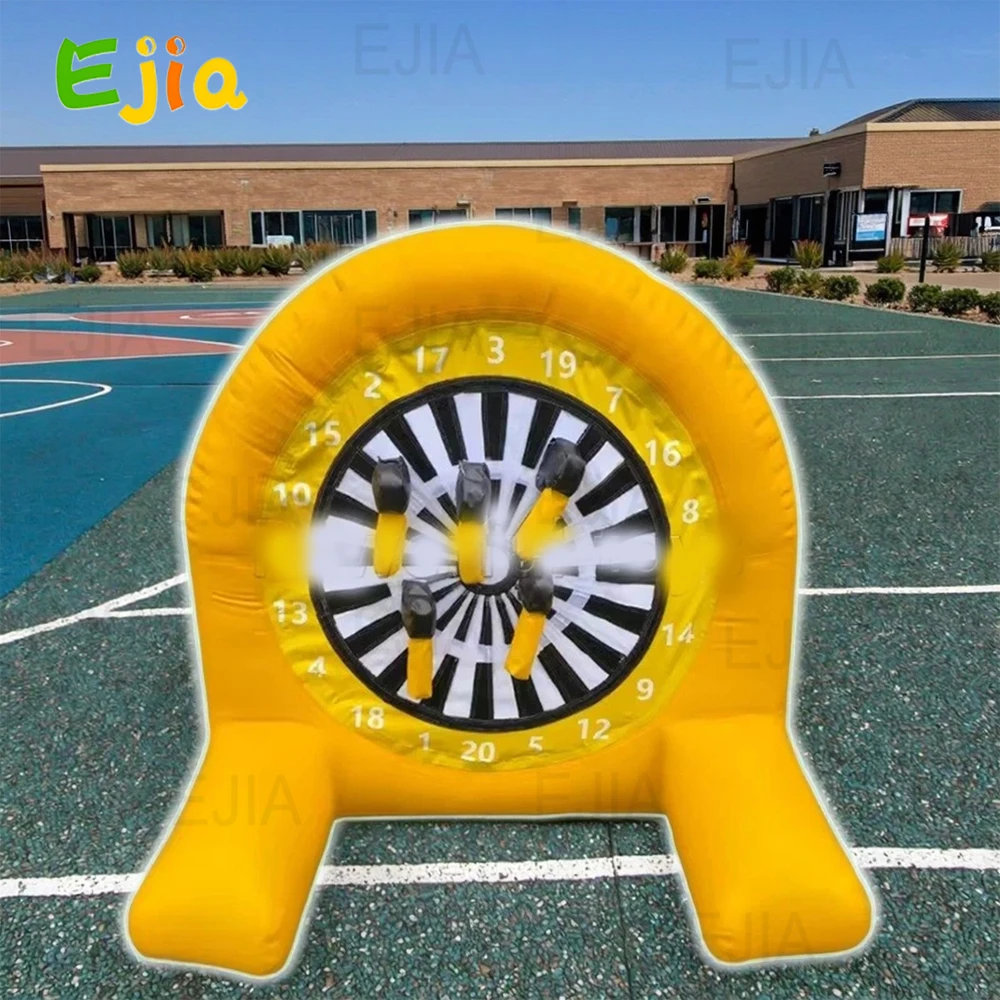 Mini PVC Airtight Inflatable Football Dart Board Inflatable Football Toss Foot Dart Game  & pump  For Kids Indoor Outdoor Party