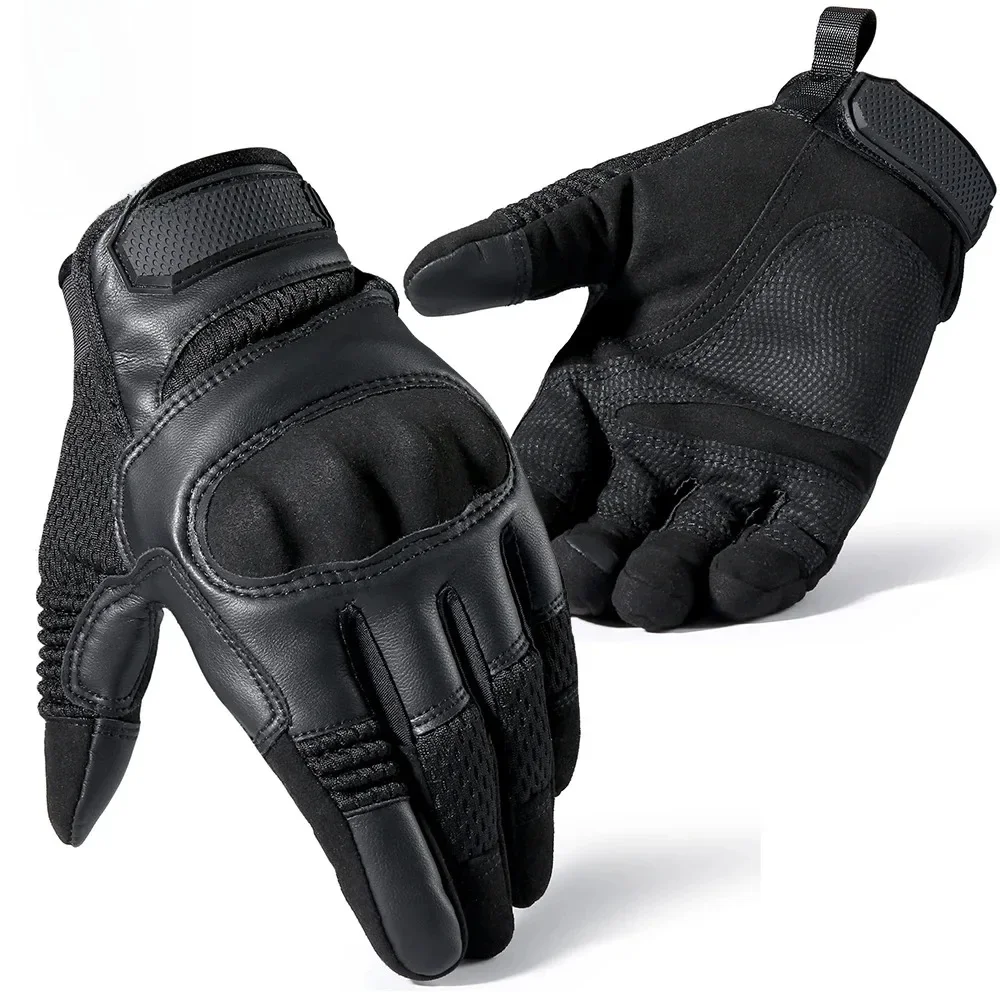 AliExpress JIUSUYI Tactical Gloves Touch Screen PU Leather Protective Shell Non-slip Gear Outdoor Hunting Paintball Motorcycle Sport Cycling Work