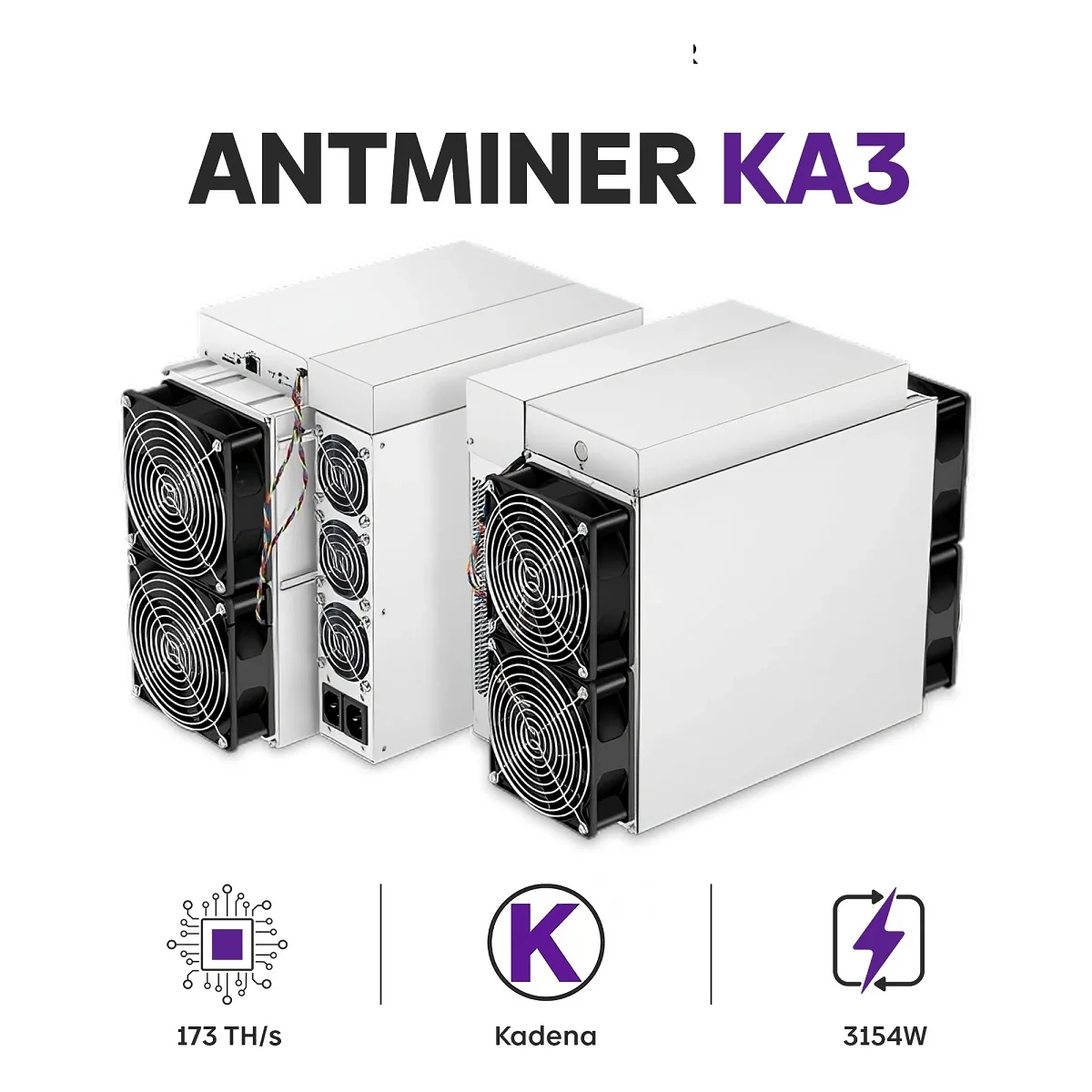 100% OFFICIAL SALES BUY 2 GET 1 FREE  KA3 166T Kadena KDAminer- With Warranty