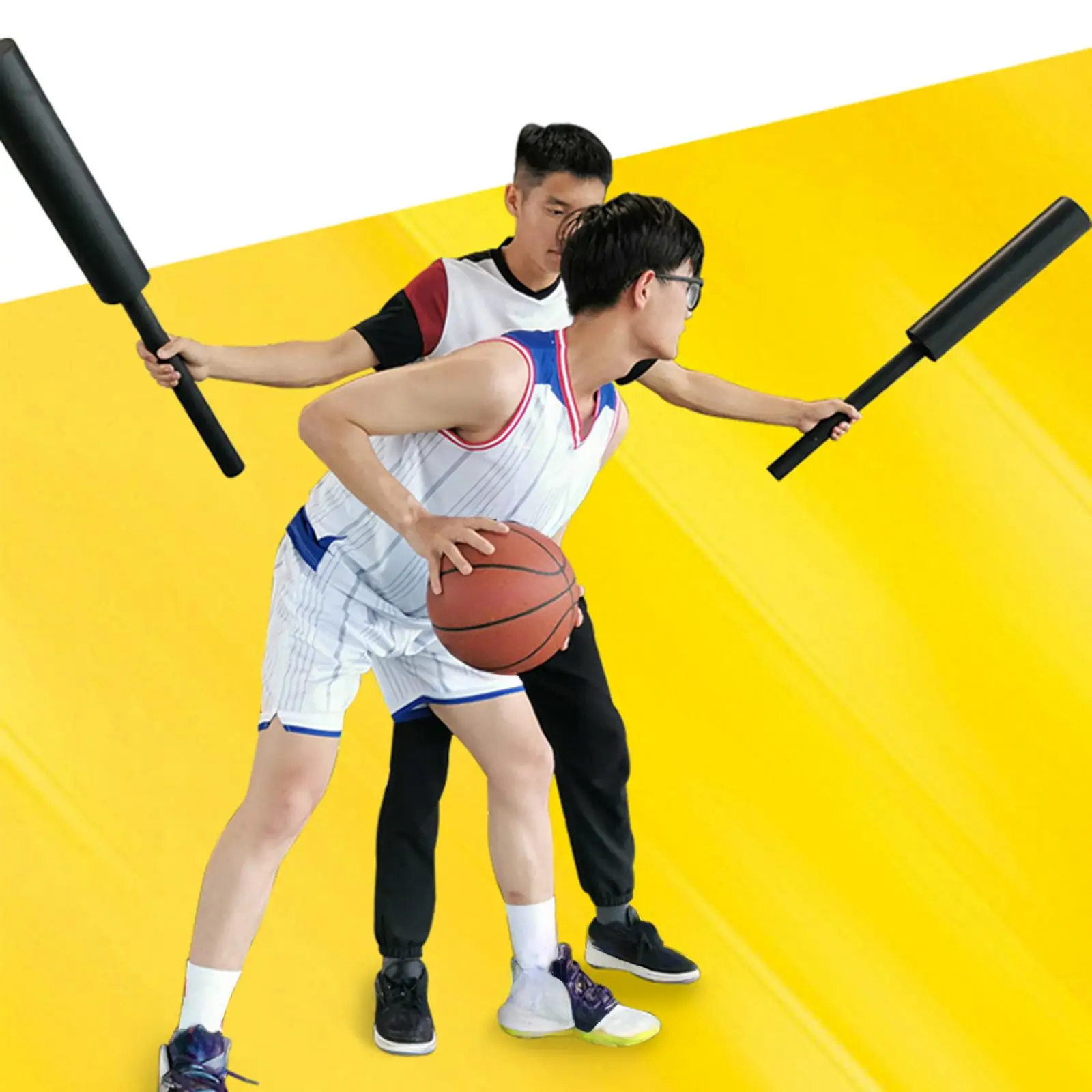 Basketbal Blokkeren Pad Basketbal Interferentie Stick Draagbare Gewatteerde Sport Training Tool Dribbelen Trainingsapparatuur