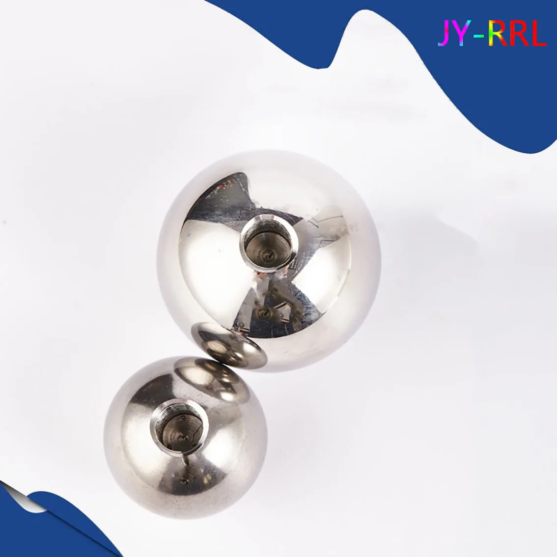 1Pcs Steel Ball with M6/M8/M10 Threaded Hole Metric Stainless Steel Drilling Balls Female Thread Blind Hole Smooth Ball Bead DIY