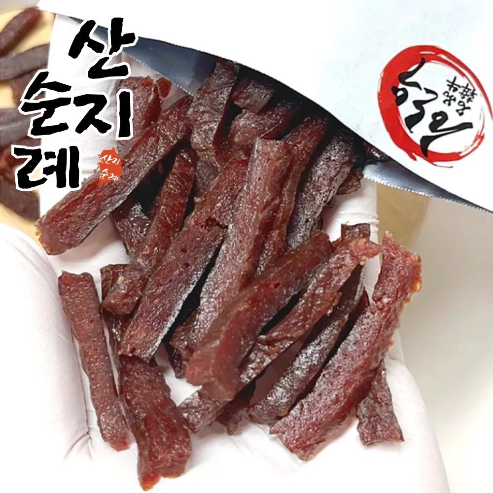 100% 수작업 부드러운 국내산 투뿔한우 수제육포