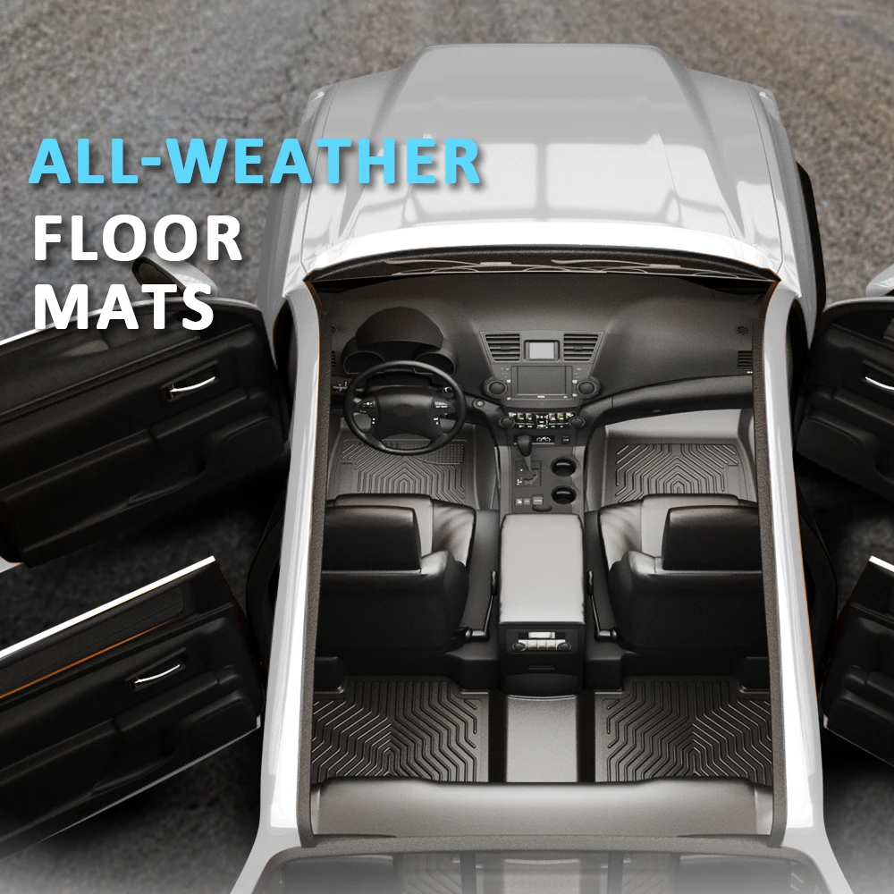 

Tpe Rubber Floor Mats Fit for 2021-2025 Hyundai Elantra All Weather Protection Liners Anti-Slip Durable Easy to Clean Black