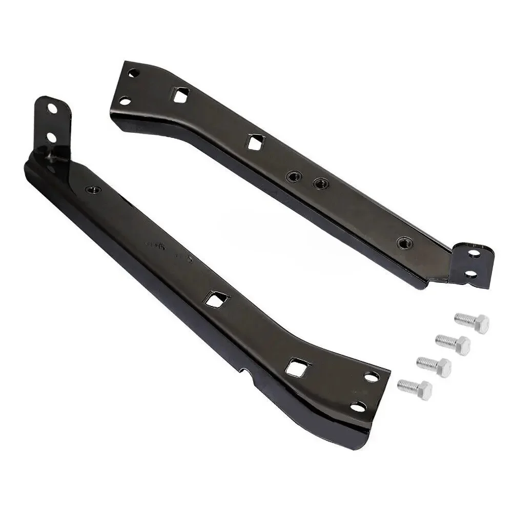 Motorrad Schwarz Satteltasche Schiene Unterstützung Halterungen Für Harley Touring FLT FLHT Street Glide Road King Electra Glide 1985-2008