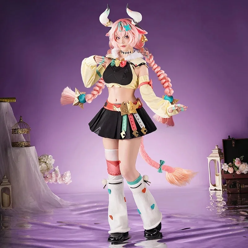 UWOWO Varesa Cosplay Collab-serie: Game Genshin Impact Varesa Cosplaykostuum met hoofddeksel Halloween-kostuum - afbeelding 2