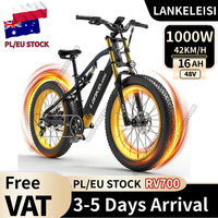 LANKELEISI RV700 16Ah 48V 1000W Electric Bicycle 26inch 42km/h Max speed Max Load 150kg