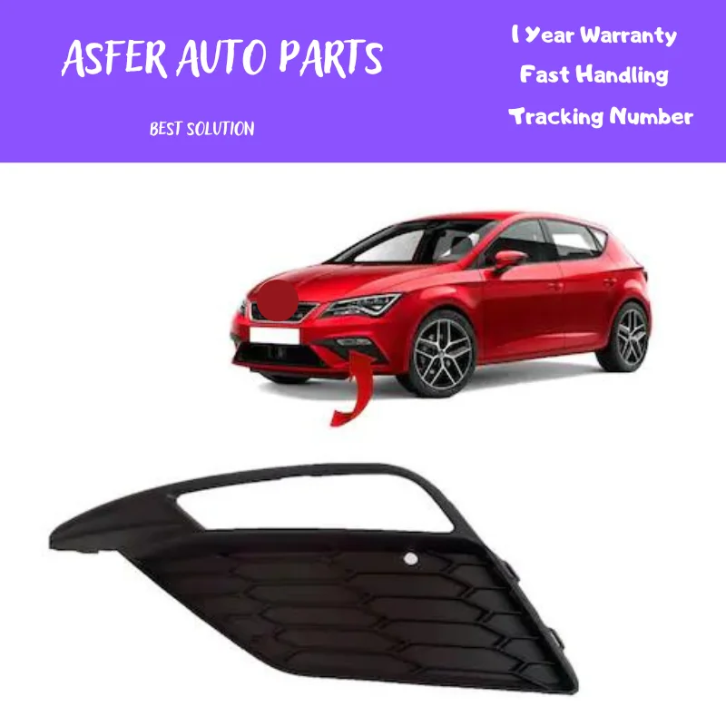 Front Bumper Fog Light Frame Kit For Seat Leon FR 2016 Right Left Black High Quality 5F0853665H