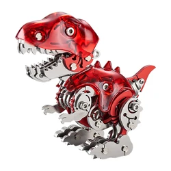 DlY Dinosaur 3D Metal Puzzle Mechanical Metal Assembly Model Kits Warcraft Handmade Gift For Adults and Children Decoration
