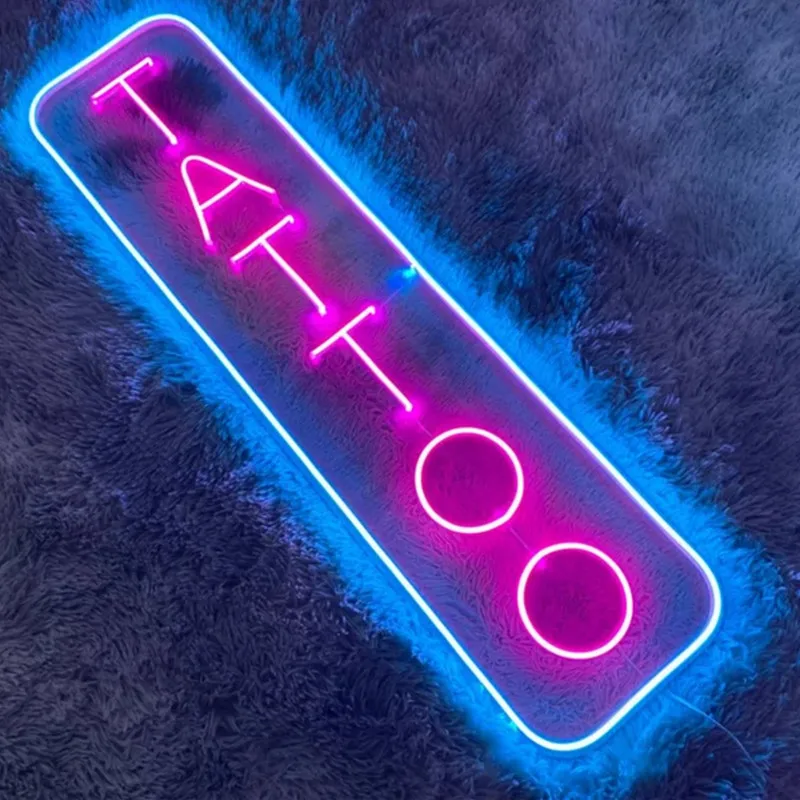 

Tattoo Neon Sign Tattoo Led Sign Custom, Art Neon Tattoos,Art decor, Store Room Wall Decor, Custom Business Logo Name Neon Sign