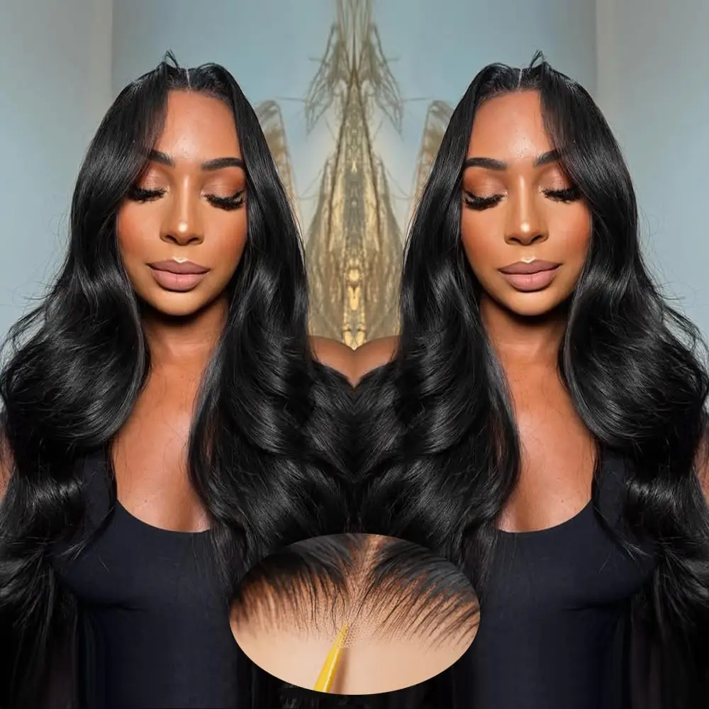 

30 40 Inch Body Wave Human Hair Wigs 300 Density 13x6 Hd Transparent Lace Front Wig 100% Brazilian Human Hair Wig For Women