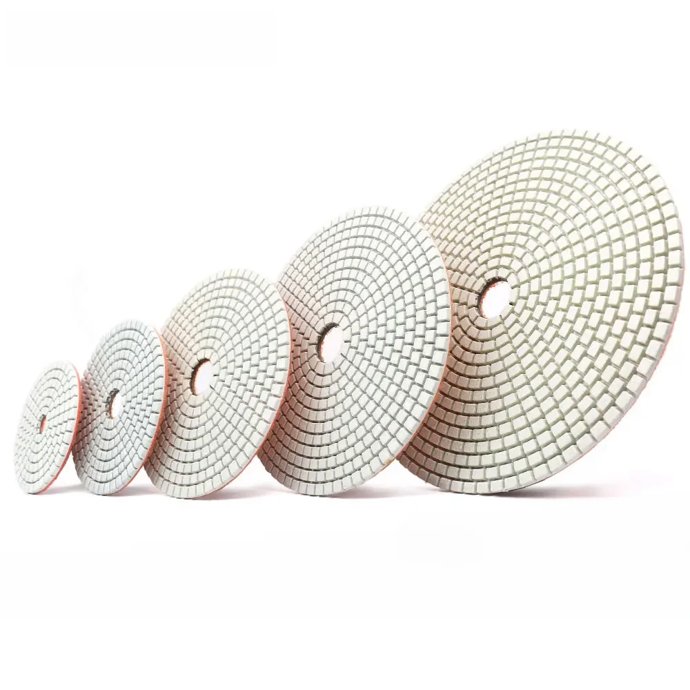 3/4/5/6/7 Inch Diamant Schijf Voor Graniet Marmer Beton Steen Nat Polijstschijf 80/100/125/150/180Mm Diamant Schijf Voor Grinder - afbeelding 2