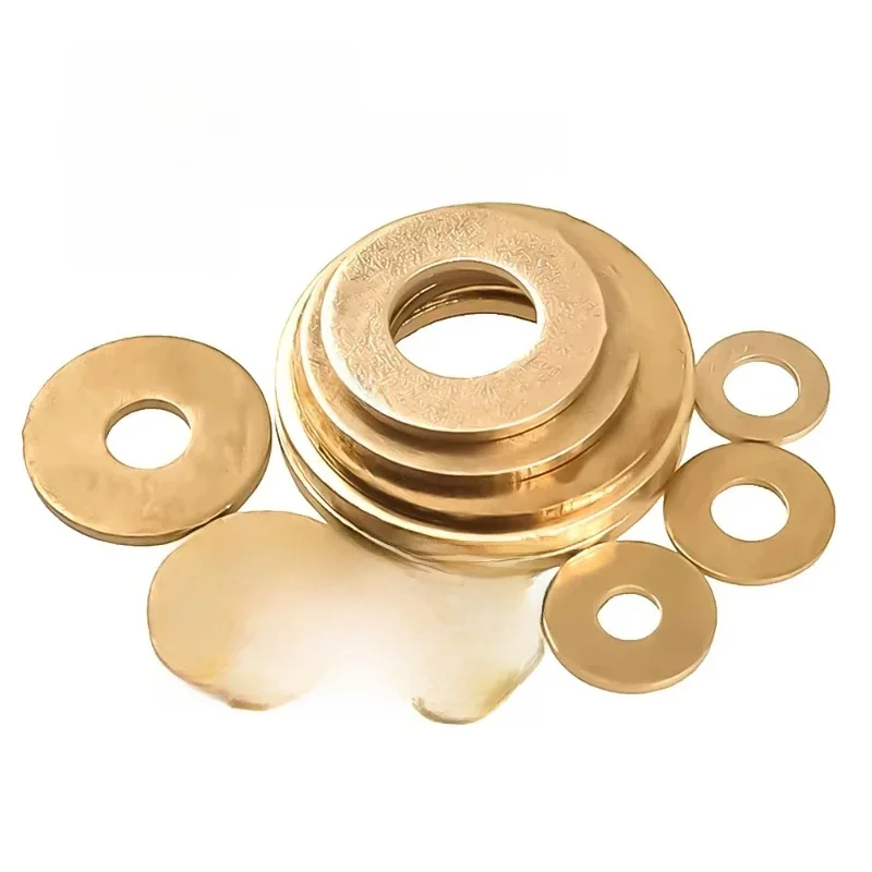 Rondelle plate en laiton M2.5 M3 M4 M5 M6 M8 M10 ~ M24, grande joint uni en cuivre plus large, rondelles épaisses surdimensionnées de grande taille