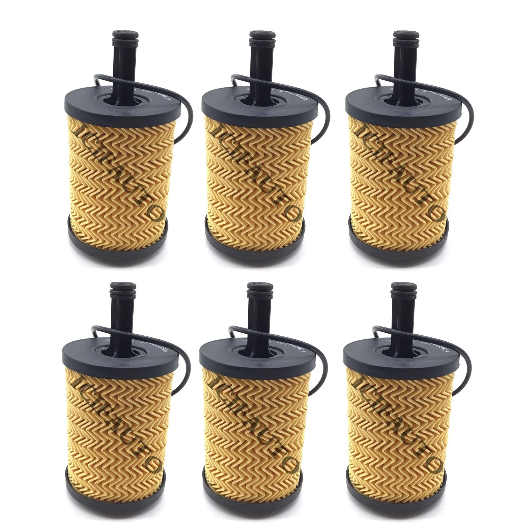 Filtro de óleo do motor, HU719, inserção do filtro 7x para Audi VW 2,0 TDI R32 3,2L V6 V5 071 115