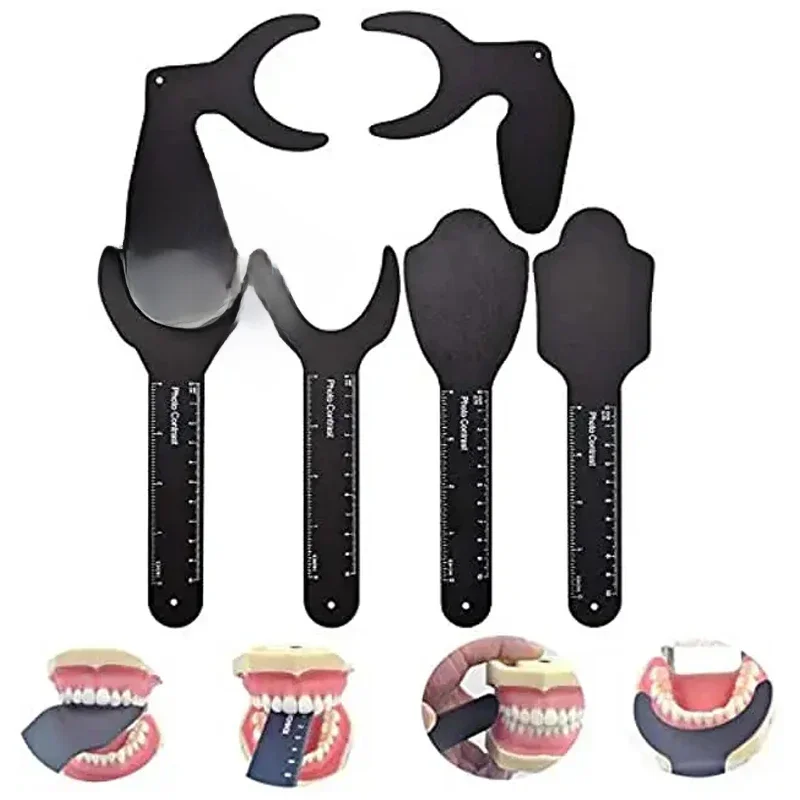 Panneau de fond noir de contraste de Photo dentaire Autoclavable, miroir photographique Intraoral de contraste dentaire, outils dentaires