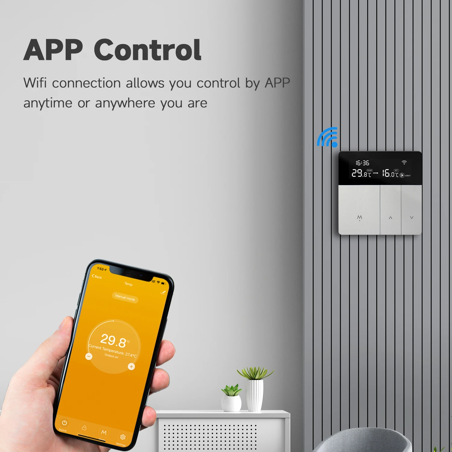 Tuya Smart Home termoregolatore WIFI termostato a pavimento caldo per riscaldamento elettrico regolatore di temperatura caldaia a Gas scarn