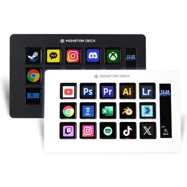 Monster Gear Monster Deck Ts115 Hanle Stream Deck Youtube Video المتحمسين Photoshop Illustration Shortcut Keypad