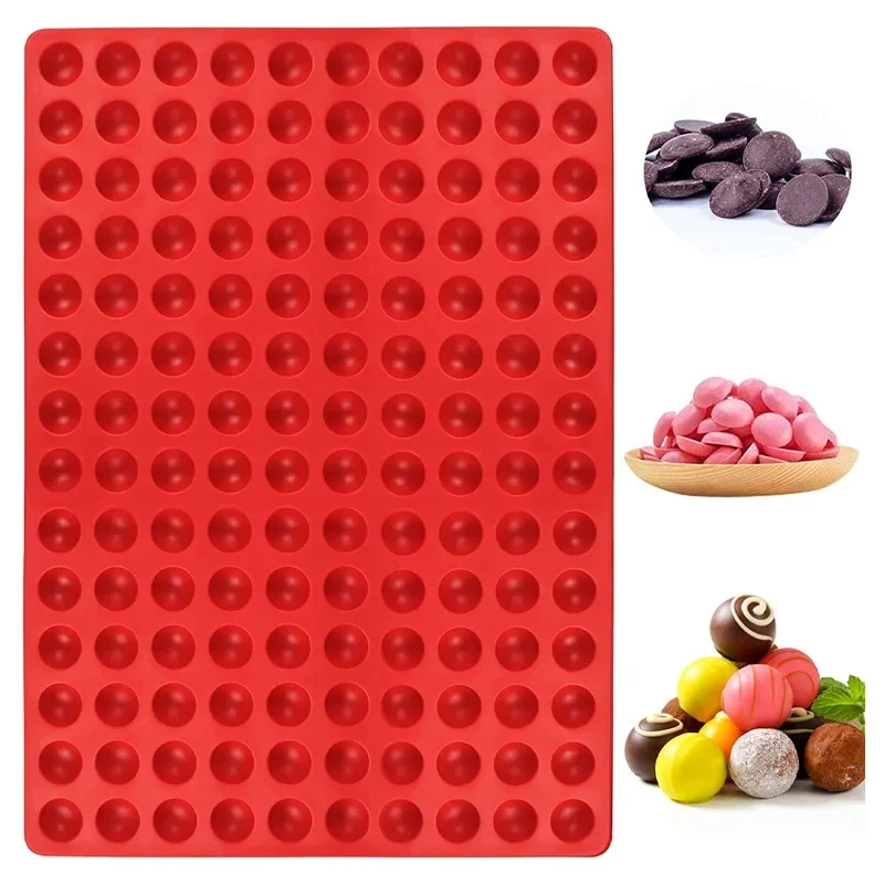 Mini moule rond en Silicone, gouttes de chocolat, friandises pour chiens, poêle semi-sphère, bonbons gommeux, gelée, friandises pour animaux de compagnie, moules de cuisson