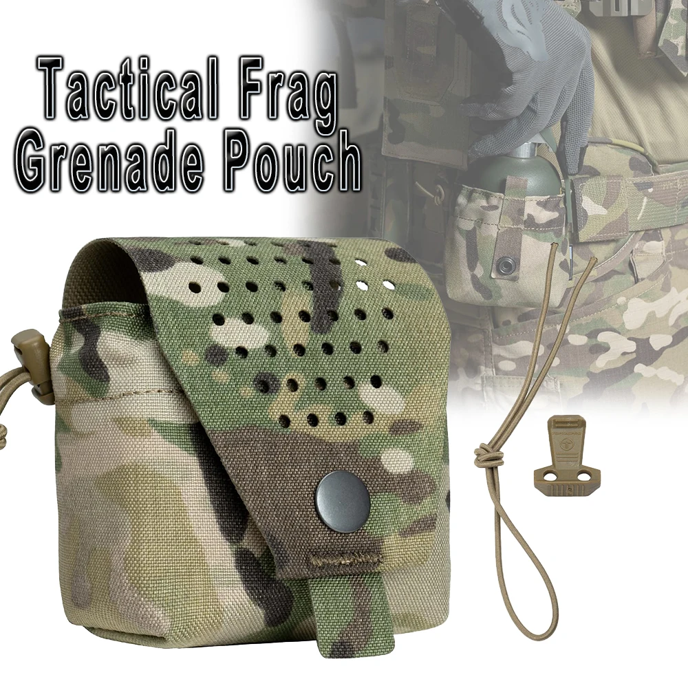 

Tactical M67 Frag Grenade Pouch Round Grenade Model Bag Mollle EDC Tool Sundry Carrying Waist Bags for Duty Belt Vest Backpack