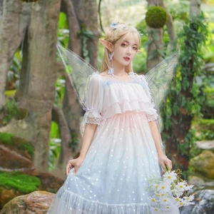 طقم أجنحة خرافية للكبار والصغار ، أجنحة فراشة ، عصابات خرافية ، عصابة رأس زهرة ، آذان قزم ، وين وين للنساء ، 5 قطع أفضل 10 مبيعات جناح خرافي للبالغين - رقم 4