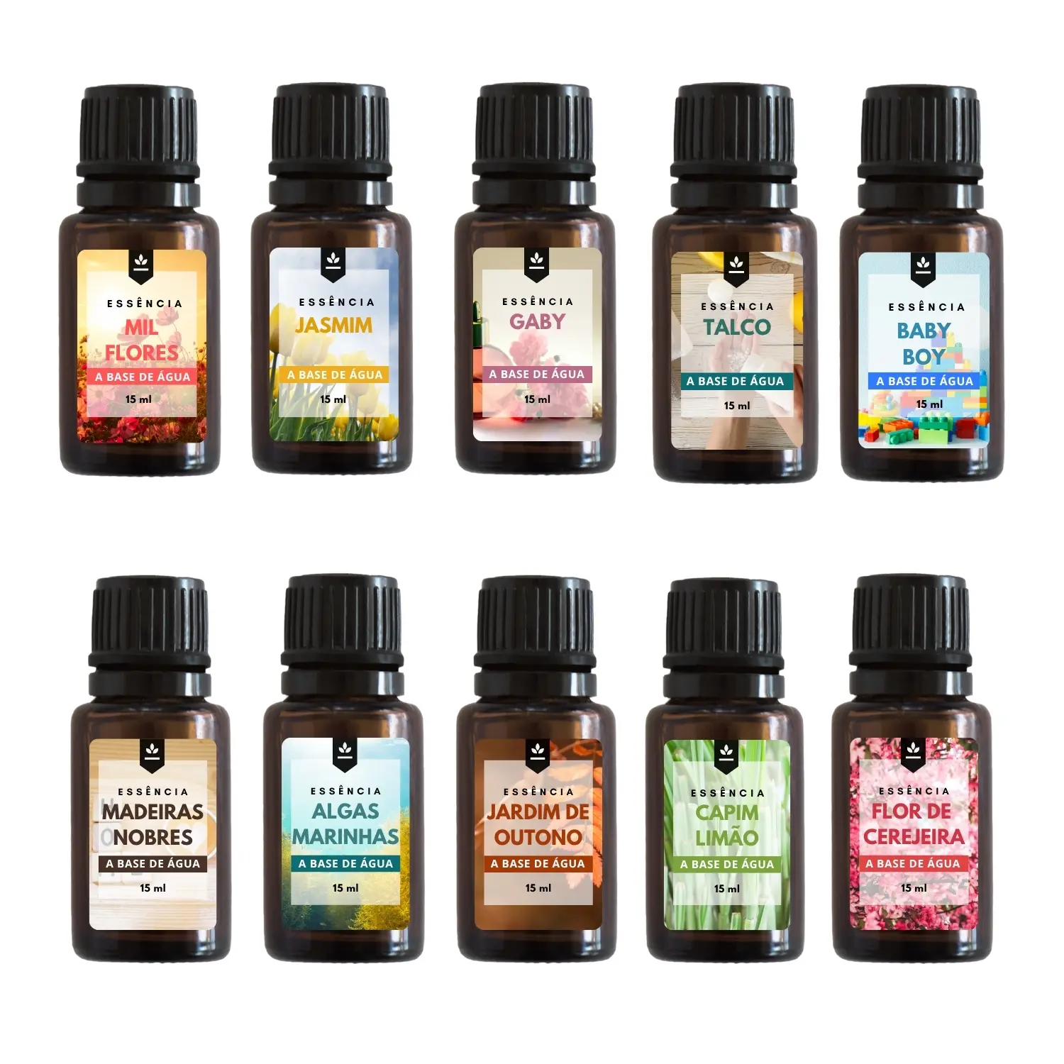 Essência Para Umidificador Hidrossolúvel Kit 5 Unidades