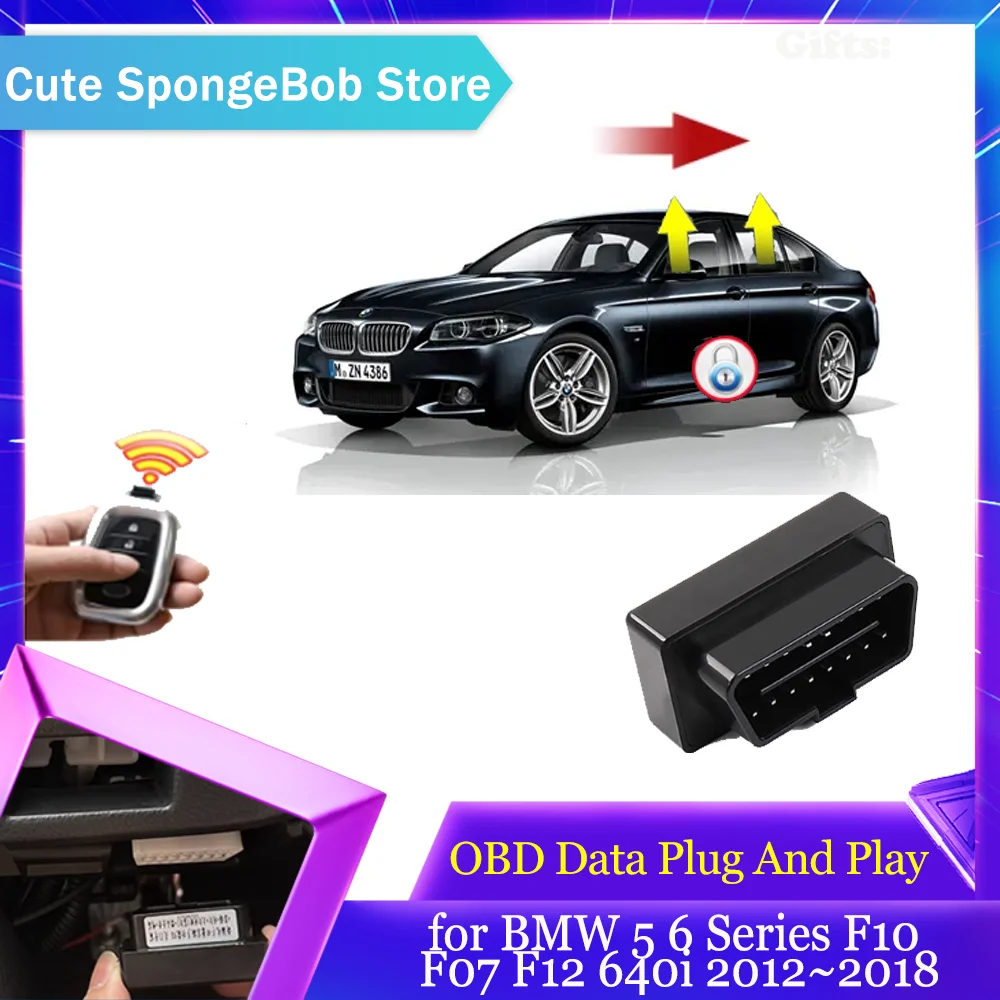 Car OBD Data Module for BMW 5 6 Series F10 F07 F12 640i 2012~2018 2013 Window Folding Lifting Speed Lock Door Unlock Accessories