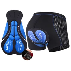 Weimostar-Ropa Interior de ciclismo para hombre, pantalones cortos de malla con almohadilla de Gel 5D para bicicleta de montaña, a prueba de golpes