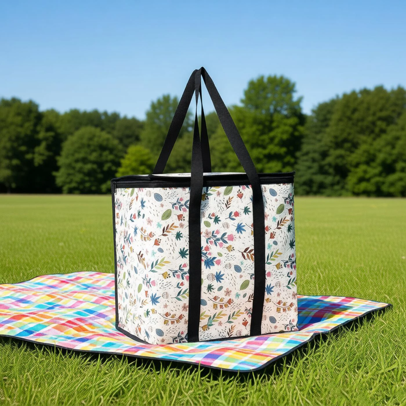 Auslaufsichere Isolierte Lunch-Kühltasche - Zusammenklappbare, Wasserdichte Thermotasche für Lieferungen & Outdoor-Aktivitäten – Detail 4