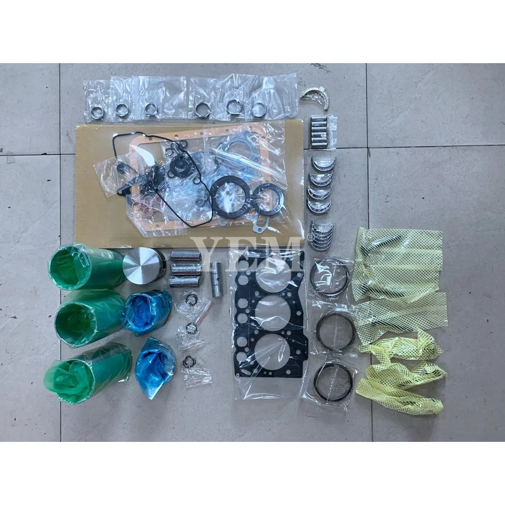 For Yanmar Diesel Engine Parts 3TNE68 Overhaul Rebuild Kit With Gasket Set Bearing&Valve Train