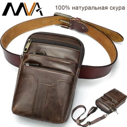 MVA Men Messenger Bag Small Men's Leather Shoulder Bag For Men Crossbody Casual Waist Bolso Bandolera Hombre Cuero Besace Homme