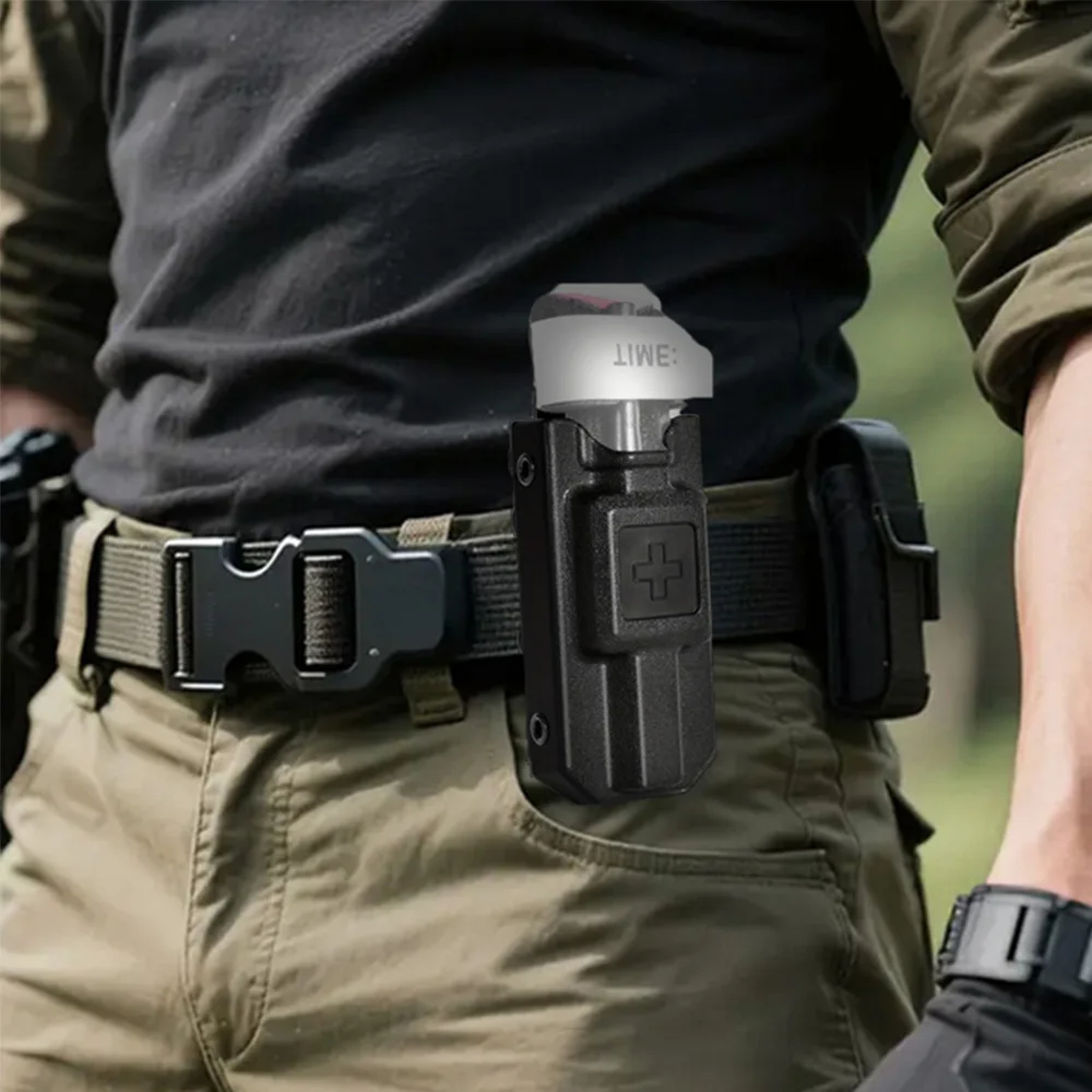 

Lightweight Compression Band Organizer Case Molle Compression Band Holder Tactical Belt Pouch - Nylon Black