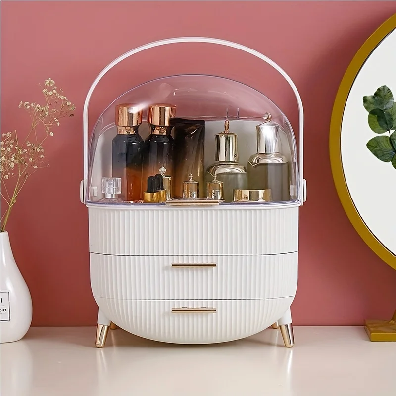 

Makeup Organizer Drawer Cosmetic Storage Box Large Capacity Skin Care Cosmetics Organizer Dressing Table Makeup Brush Holder
