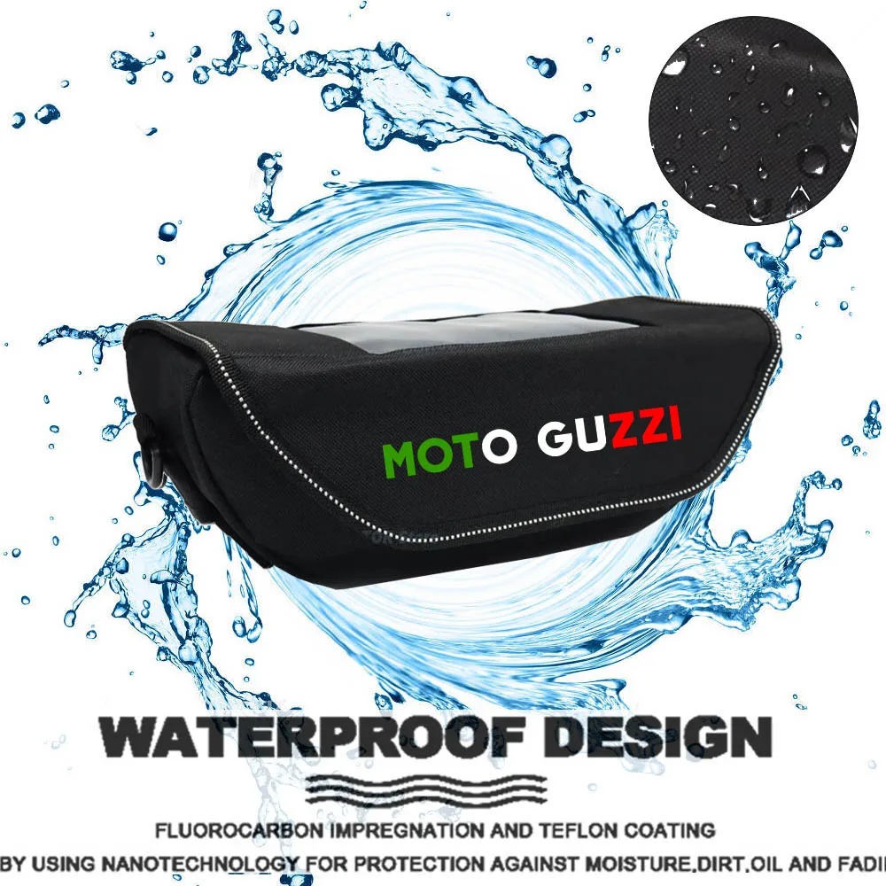 Motorcycle accessory Waterproof And Dustproof Handlebar Storage Bag navigation bag For Moto Guzzi V85TT V7 V9 Bobber V100 V85