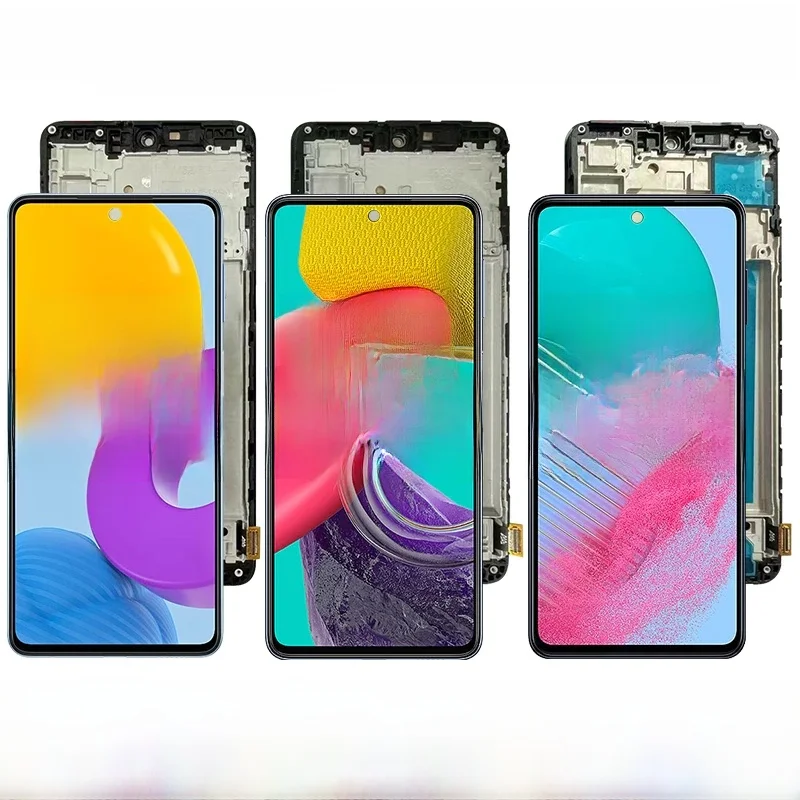 Super AMOLED dla Samsung M52 5G M53 M54 Wyświetlacz LCD z ramką Ekran dotykowy Digitizer dla Samsung M526B M536B M546B — zdjęcie produktu 6