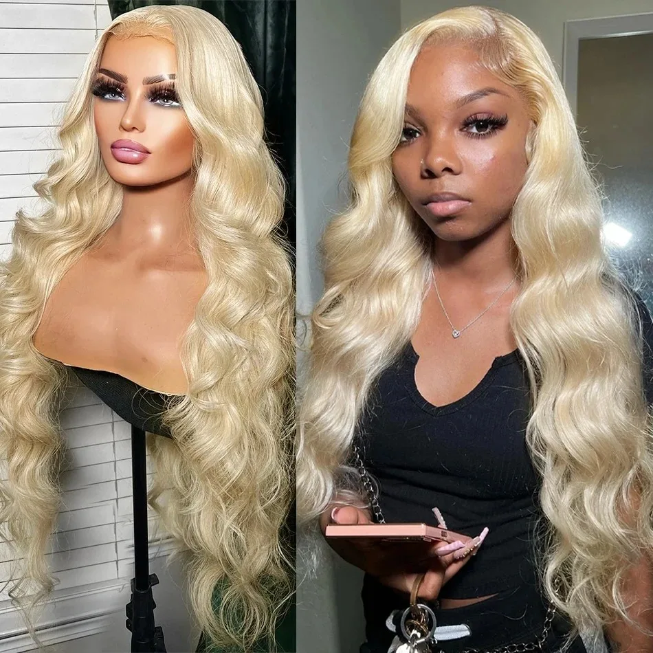 30 40 Inch 613 Honey Blonde Body Wave Human Hair Remy Wig Transparent 13x4 13x6 HD Lace Frontal Blonde Brazilian Human Hair Wigs