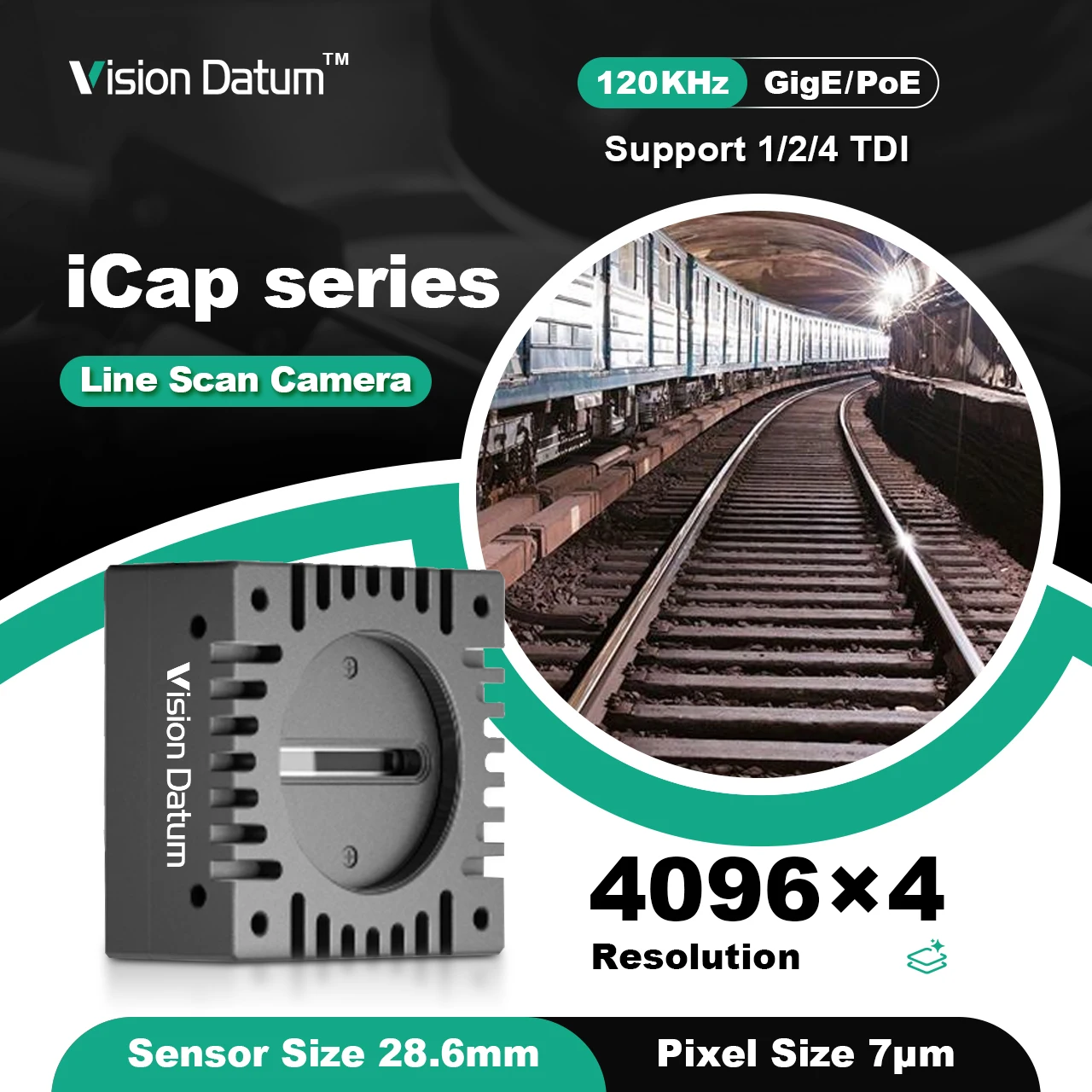 

4k 40khz RGB NIR Infrared 300-1100nm Industrial Color Line Scan Nir Camera For Food Moisture Testing Waste Sorting