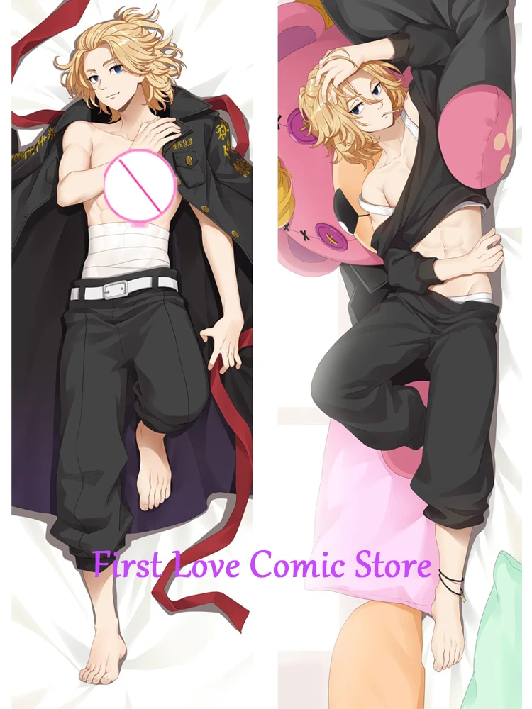 Dakimakura Anime Pillow Case Manjiro Sano Pillow Cover Halloween Christmas Decoration 2023