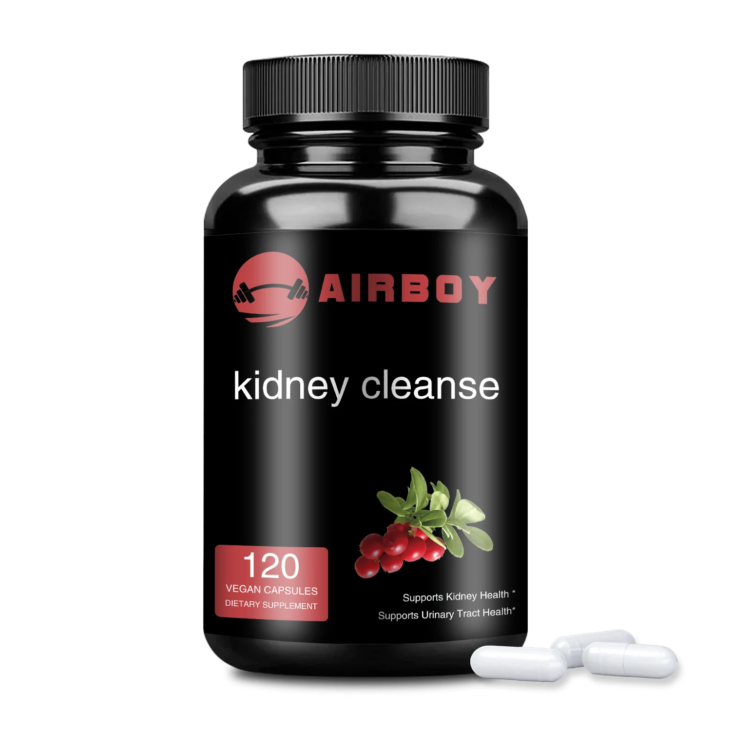 Kidney Cleanse Supplement - Cranberry, Astragalus - Kidney Cleansing, Urinary Tract & Bladder Health, Antioxidant - 120 Capsules