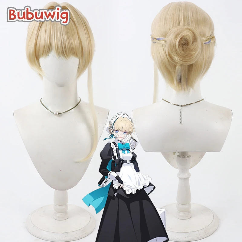 

Bubuwig Synthetic Hair Asuma Toki Cosplay Wigs Game Blue Archive Asuma Toki 30cm Short Blonde Mixed Purple Wig Heat Resistant